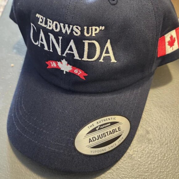 Embroidered Canada Hat: Strong & Free Unisex Baseball Cap - Picture 3 of 3